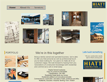 Tablet Screenshot of hiattconstructionllc.com